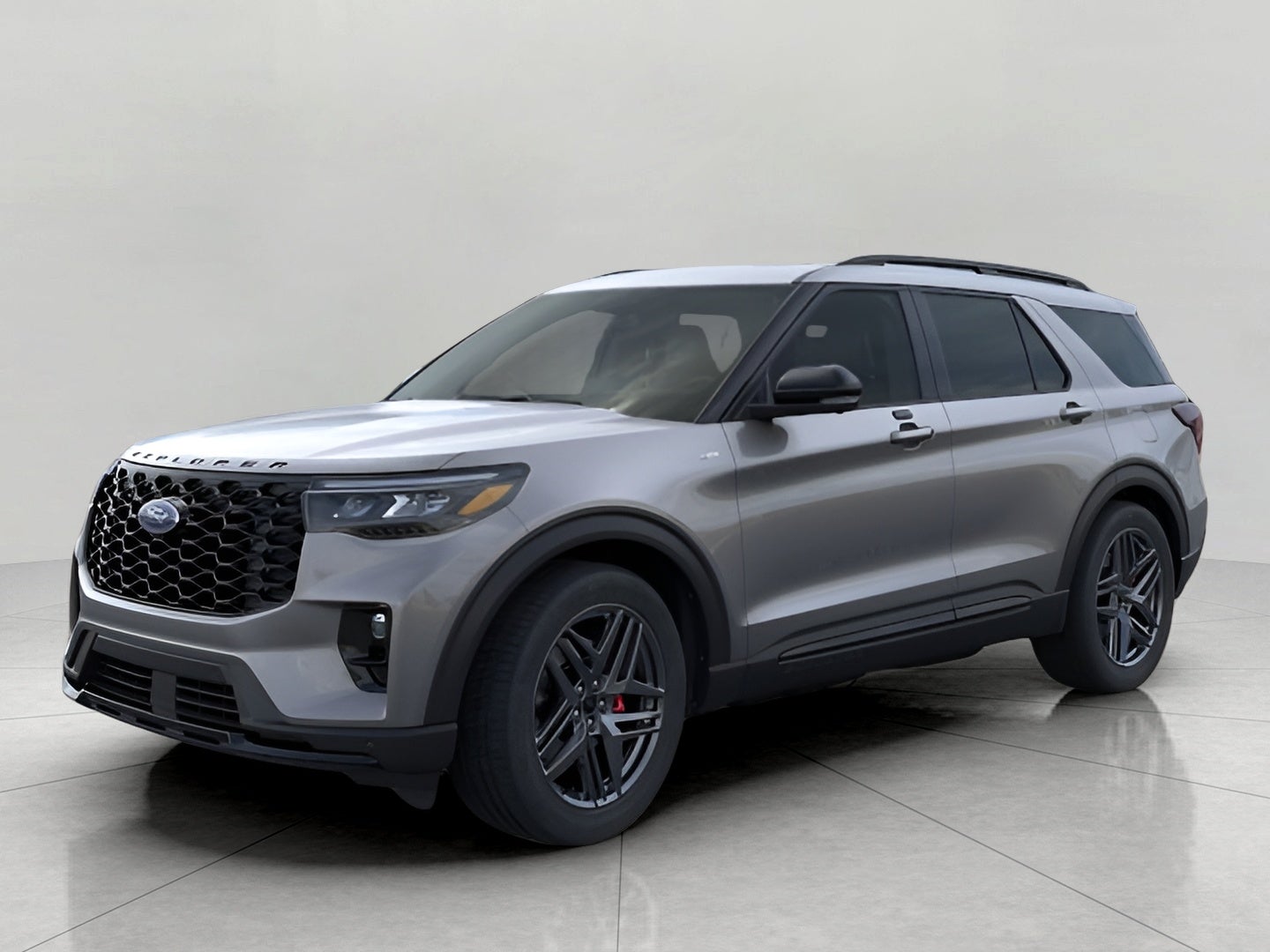 2026 Ford Explorer ST-Line 4WD in Carbonized Gray Metallic — front three-quarter view