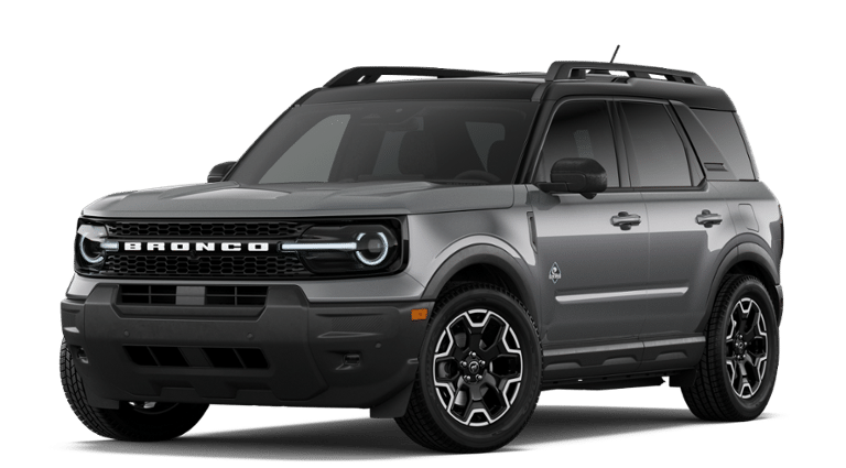 2026 Ford Bronco Sport Outer Banks 4x4 in Carbonized Gray Metallic — front three-quarter view