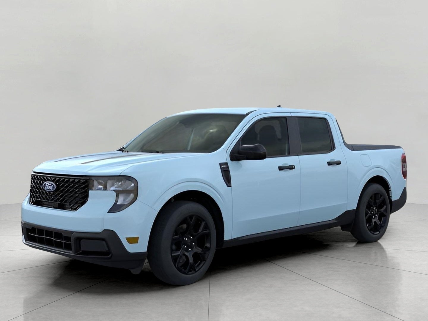 2026 Ford Maverick XLT AWD SuperCrew in Light Blue — front three-quarter view